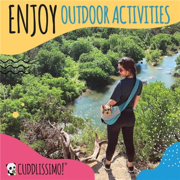 Pet Sling Carrier - Small Dog Puppy Cat Carrying Bag Purse Pouch-For Pooch Doggy - Picture 4 of 7